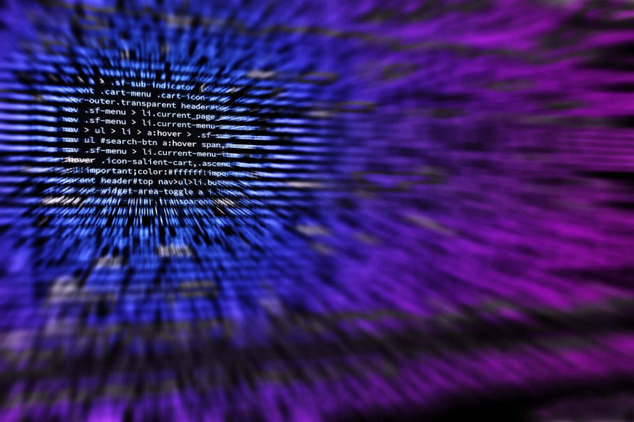matrix style green code
